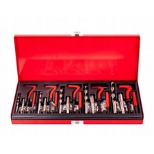 KIT RIPARAZIONE FILETTI ELICOIDALI MASCHI 131PZ RIPRISTINA FILETTATURA KRAFT