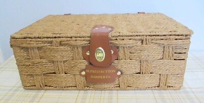 Alfred Button Hamper Co geflochtener Weidenkorb Aufbewahrungskorb 15 x 9,5 x 5,5 Zoll