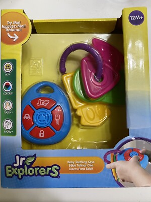 Jr Explorers Baby Teething Keys 12months+ With Sound Remote New In Box 