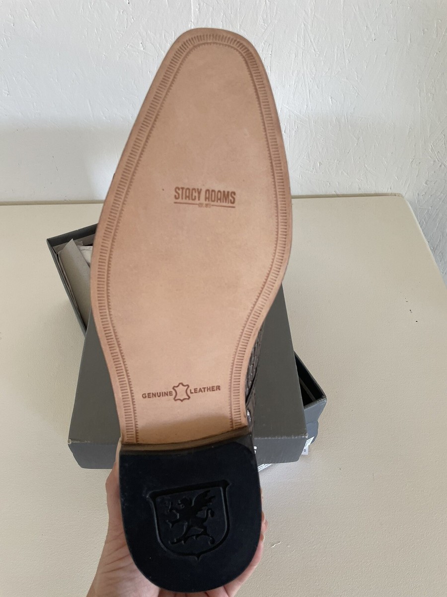 Stacey Adams  “Golato” Gray leather Hornback crocodile print double Monk 9 1/2 Stacey Adams “Golato” Gray leather Hornback crocodile print  main image 2