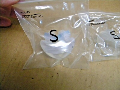 2 New Philips Respironics Nuance Pro Gel Nasal Pillows Cushion ~ Size Small ~