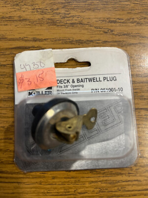 Moeller 51001-10 3/8'' Snap-Tite Deck and Baitwell Plug