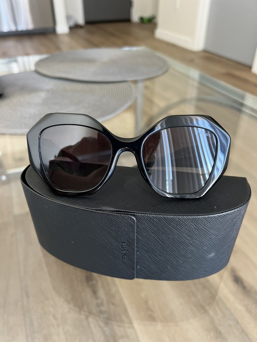 PRADA キャットアイサンクラス PR16WS 1AB5D1 PRADA 16ws Sunglasses 1ab5d1 Black Grey 100 Authentic 2022