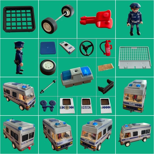Playmobil 4022 Polizei Mannschaftswagen  Ersatzteile zum auswählen  #PM97