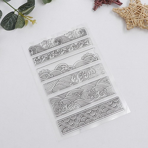 Clay Texture Embossing Stamp Ceramic Pottery Polymer Wave Pattern DIY Craft Tool - Picture 10 of 13