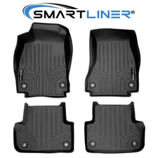 SMARTLINER Custom Fit Floor Mats 2 Row Liner 2017-2025 Audi A4 S4 A4 All-Road