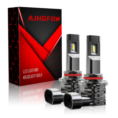 AJHGFOW 9006 HB4 LED Headlight Bulb Kit Low Beam Bright White 24000LM High Power