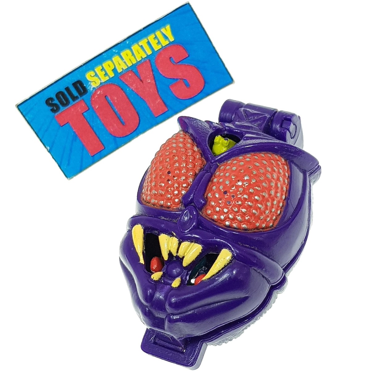 Vtg Mighty Max Shrunken Heads INSECTOID Bluebird purple monster