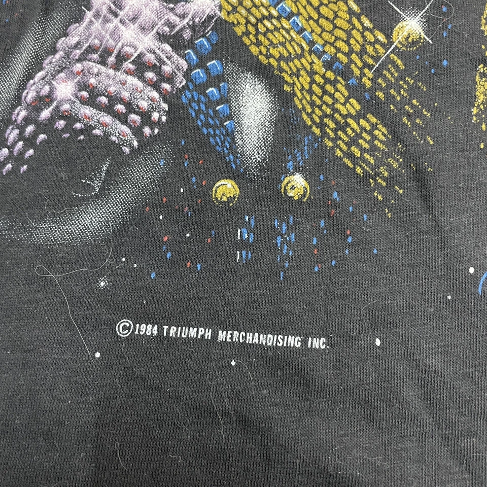 Camiseta deportiva de colección años 80 1984 Michael Jackson Victory Tour 2 caras en muy buena condición talla pequeña Foto 3 de 4