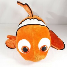 Disney Store Nemo 17" Plush Stuffed Animal Authentic Original Kids Clown Fish