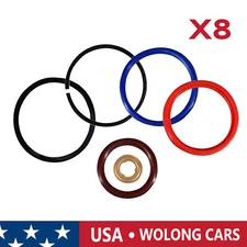 Set of 8 Diesel Fuel Injector O-Ring Kit Fit for Ford Powerstroke 7.3L