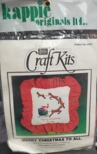 Kappie Originals Counted Cross Stitch Kit 27877 Merry Christmas To All NOS