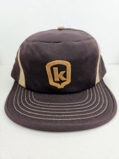 Vintage USA MADE Keltgen Farm Puffy Print Trucker Hat Snapback Dad Cap