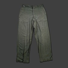 1960 OG 107 Type 1 Cotton Pants 28x28 Vintage Military