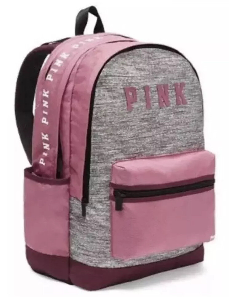 Victoria\'s Secret PINK Campus Backpack Marl Gray Victoria main image 2
