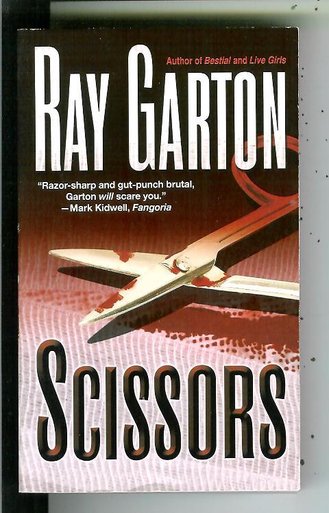 SCISSORS by Ray Garton, Leisure Books pbo horror terror pulp vintage pb-image