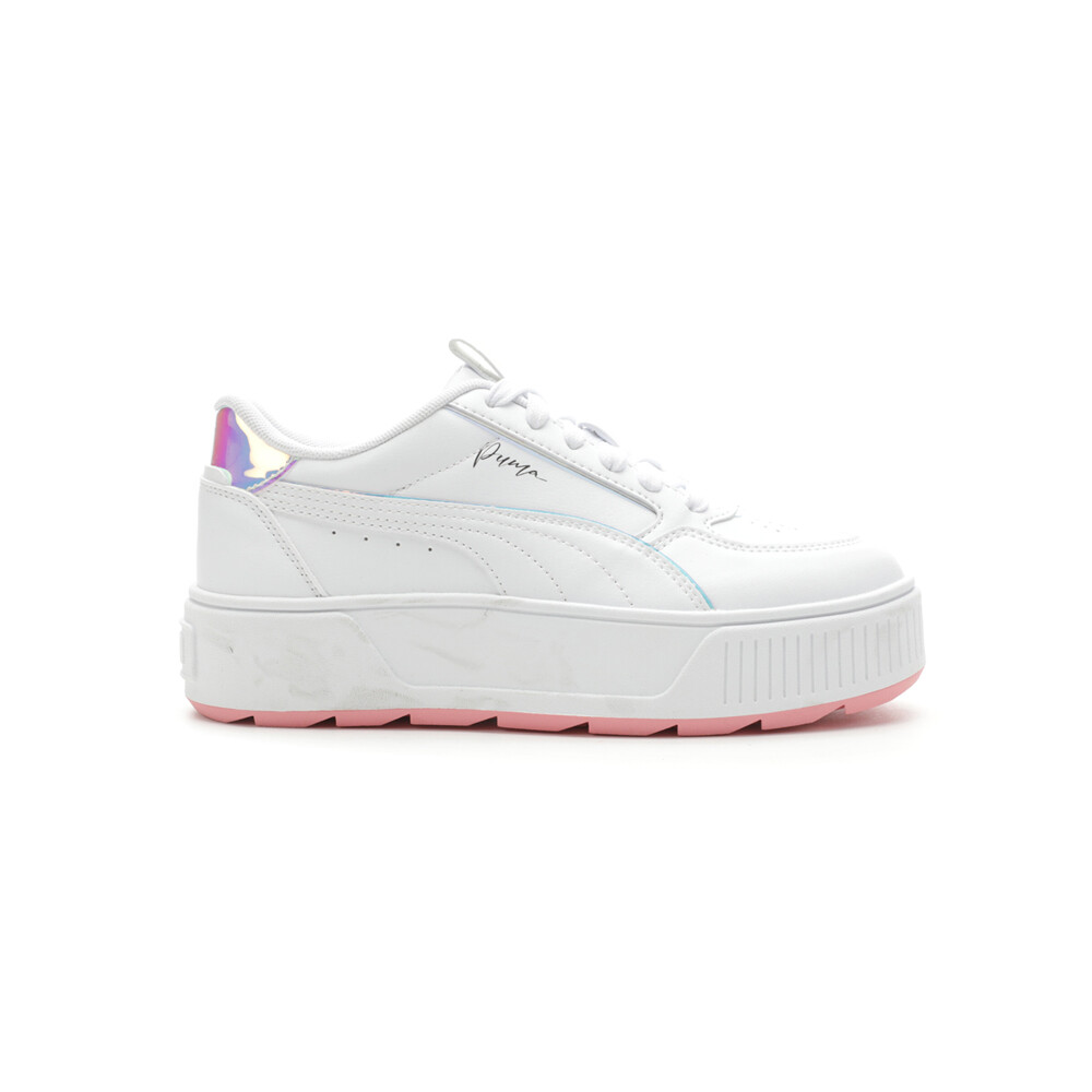 Puma Karmen Rebelle Crystal Wings на платформе Молодежные белые кроссовки для девочек Повседневная обувь