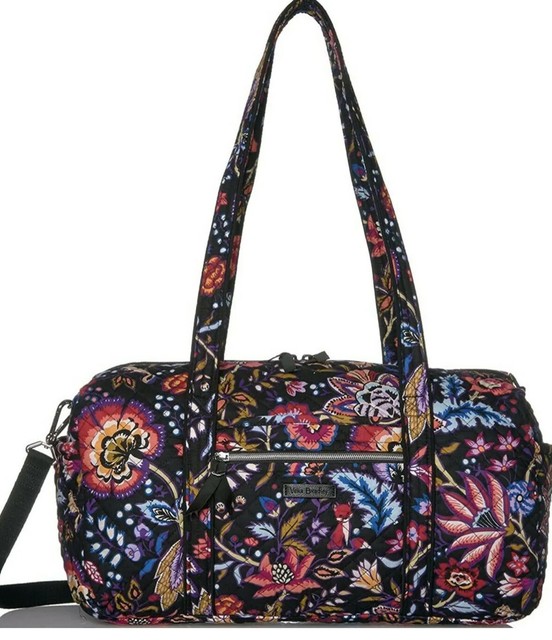 Iconic Small Travel Duffel Foxwood Vera Bradley 22542 N56 Ship for sale