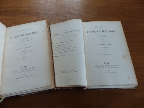 H.Taine LA REVOLUTION L'anarchie  2/2 vol 1900 - Bild 4 von 4