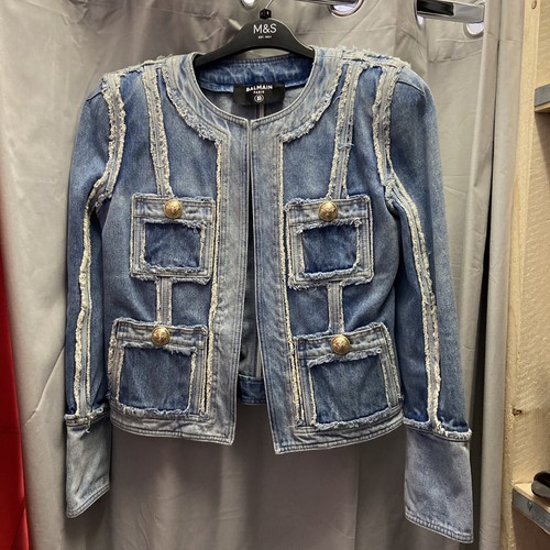 Giacca di Jeans da BALMAIN si adatta Taglia 8 | eBay