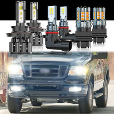 For 2004-2014 Ford F150 LED Headlight Hi/Lo  Fog Light Turn Signal Bulbs Combo