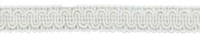 DÉCopro Basic Collection Zopfband Braid Trim 0058SG A1 Reinweiß 54,6 Yards
