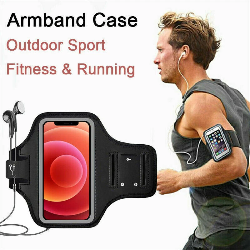 Funda Brazalete Deportes Gimnasio Correr Brazo Banda Soporte Teléfono Para iPhone17 16 15 Samsung Foto 2 de 4