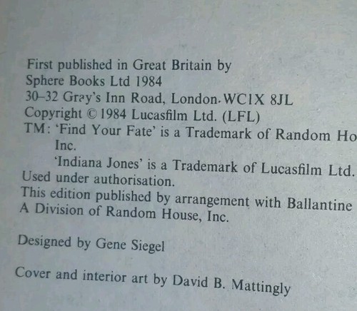 Indiana Jones and the Giants Of The Silver Tower By R L Stine 1984 1st Print - Picture 7 of 7