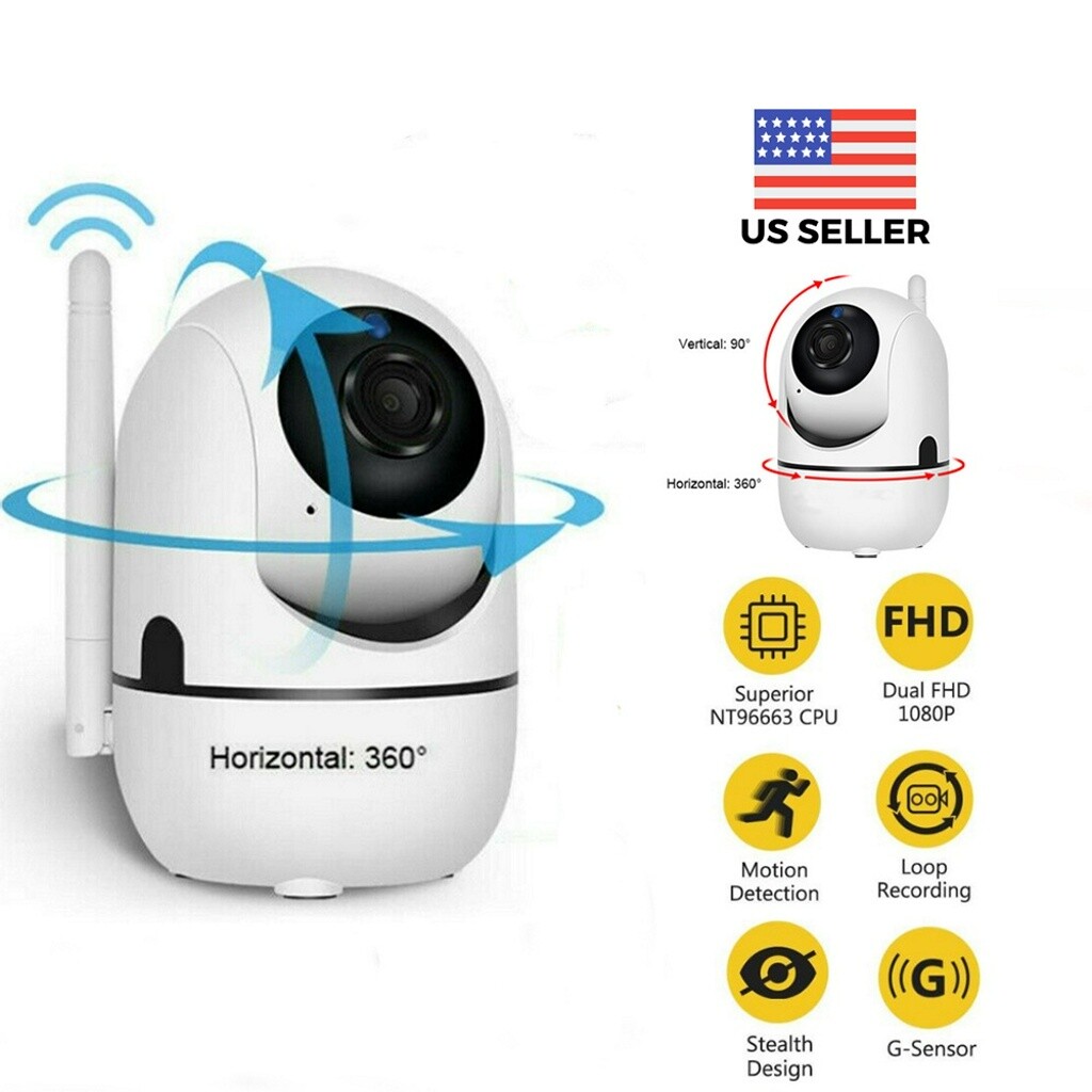 Security Camera HD 1080P WiFi IP In/Outdoor Home Monitor Night Vision Waterproof-image