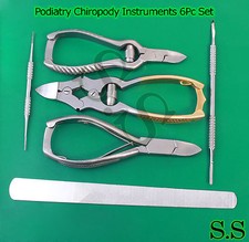 Podiatry Chiropody Instruments 6Pc Set -Nail Nippers Clippers -Nail Files BTS-99