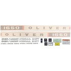 Vinyl Cut Decal Set Fits Oliver Tractor 1650
