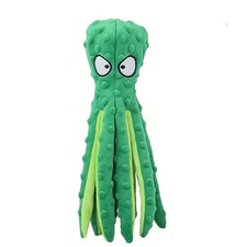 Pet Plush Toy Octopus Dog Interactive Toy Indestructible Bite Resistant Sound