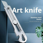 6in1 Mutipurpose Utility Knife Stainless Steel Retractable Box Cutter Heavy Duty