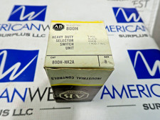 Allen Bradley 800H-HK2A Selector Switch 2 Pos Black Knob Ser B