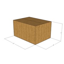125 11x8x6 Kraft Brown Corrugated Shipping Boxes 32 ECT New