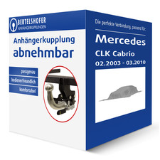 G.D.W. Anhängerkupplung abnehmbar für MERCEDES CLK Cabrio Typ A209 AHK