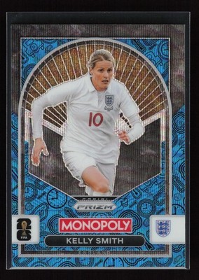 2026 Panini Prizm Monopoly FIFA World Cup #97 Kelly Smith Blue Wave Prizm