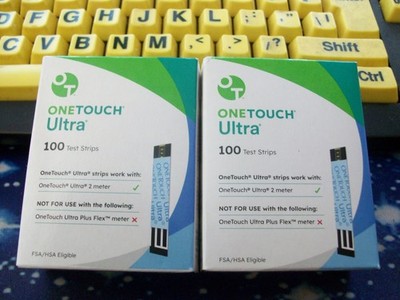 100 ONE TOUCH ULTRA TEST STRIPS  1 BOX OF 100, SHORT EXP 9-30-2026, SEALED BOX