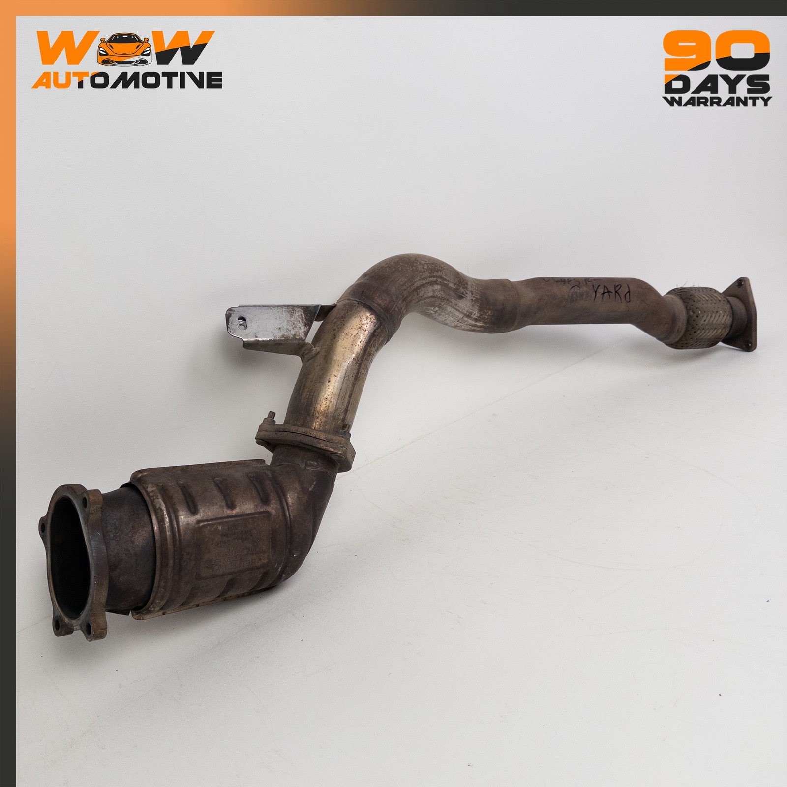 04-13 BENTLEY CONTINENTAL FLYING SPUR RIGHT EXHAUST DOWNPIPE 3W0131690C OEM