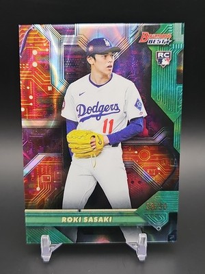 2025 Bowman Best Roki Sasaki #C-24 Circuitry Wave Fracture RC /50 Dodgers