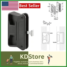 Black Plastic Sliding Screen Door Latch & Pull – Universal Fit for Superior &...