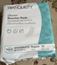 Tranquility Booster Pad 4-1/4 X 12 Inch Flow-Through Pad 25 Ct