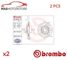 BREMSSCHEIBEN SATZ PAAR VORNE BREMBO 0990781X 2PCS P FÜR DACIA LOGAN MCV,LOGAN