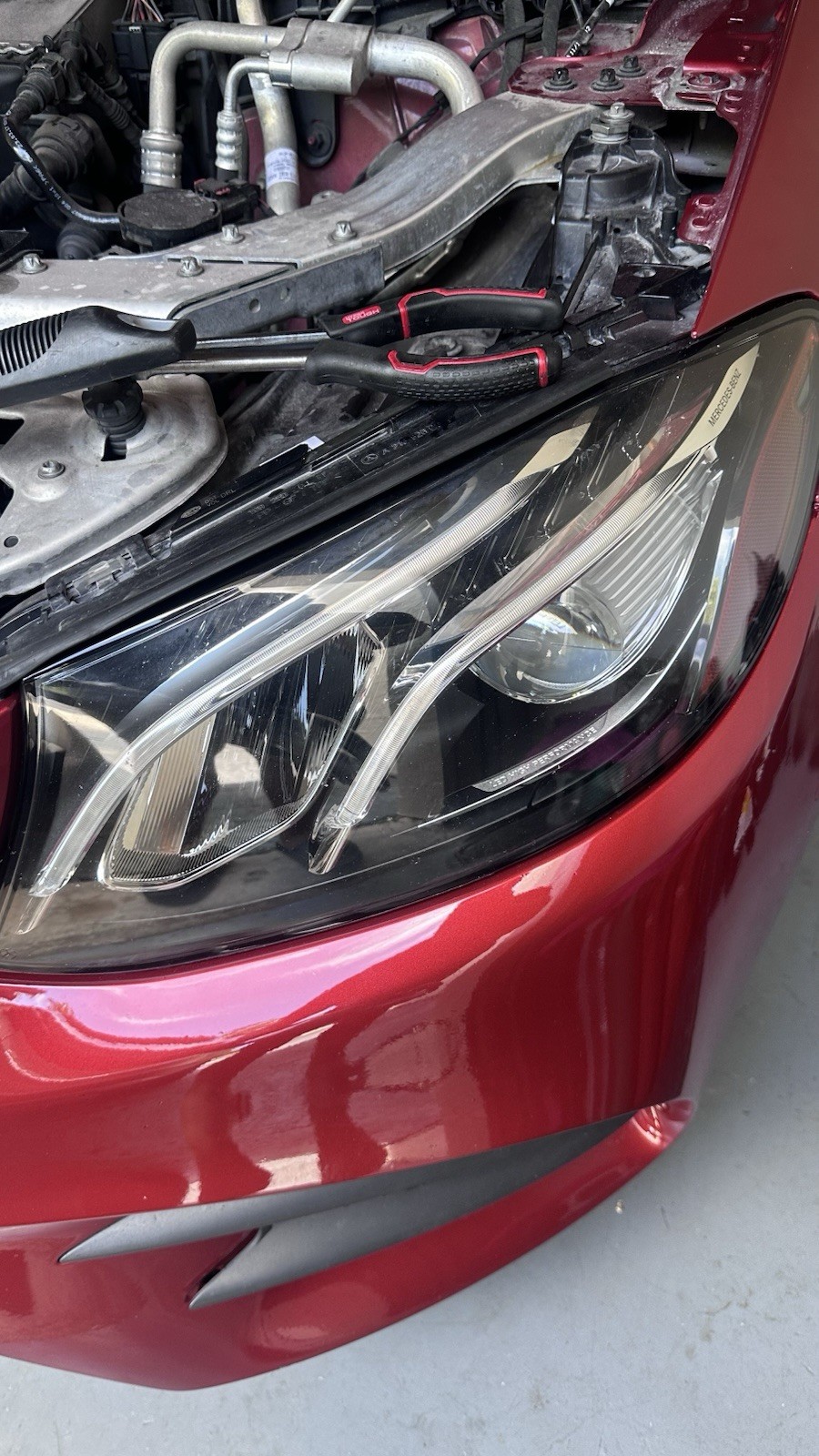 2017-2020 Mercedes W213 E300 E450 E53 Headlight Clear Lens Left Driver Side