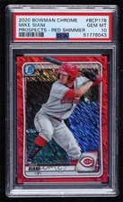 2020 Bowman Chrome Prospects Red Shimmer Refractor 8/10 Mike Siani PSA 10 g6p