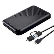 Tianken Ultra Slim Portable External Hard Drive USB 3.0 HDD 250GB, Black 