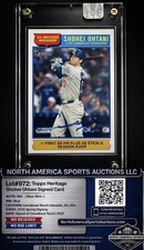 2024 Topps Heritage  - Beautiful Shohei Ohtani Autograph With Certificate