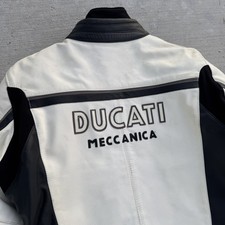 Ducati Meccanica Vintage Jacket *Rare Perforated * White