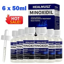 6 Pack Minoxidil 5% Extra Strength Men Hair Regrowth Treatment 6 Month Supply