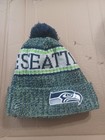 Seattle Seahawks Beanie Blue Green Knit Hat Pom Pom Logo New Era Winter Adult — photo 1